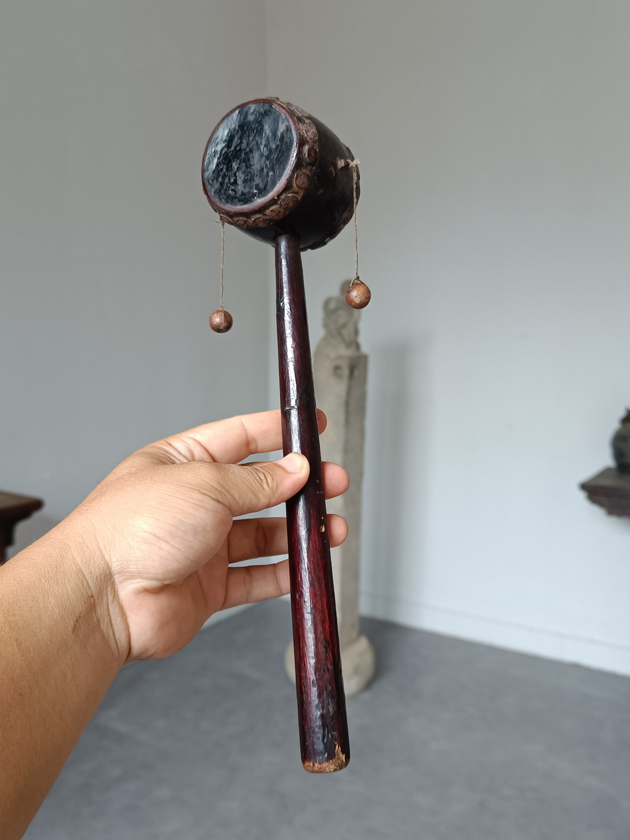 精致的清代玩具,古代的老玩家,富家子弟的玩具,官家拨浪鼓