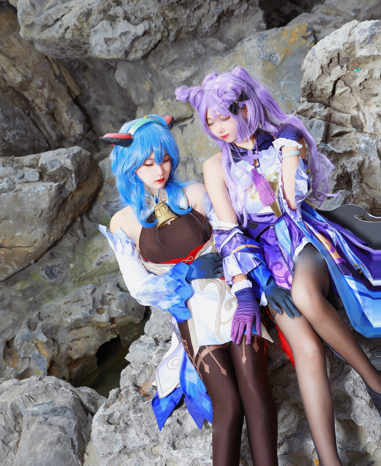 刻晴与甘雨的cosplay,这就是"心甘情愿"的组合吗?