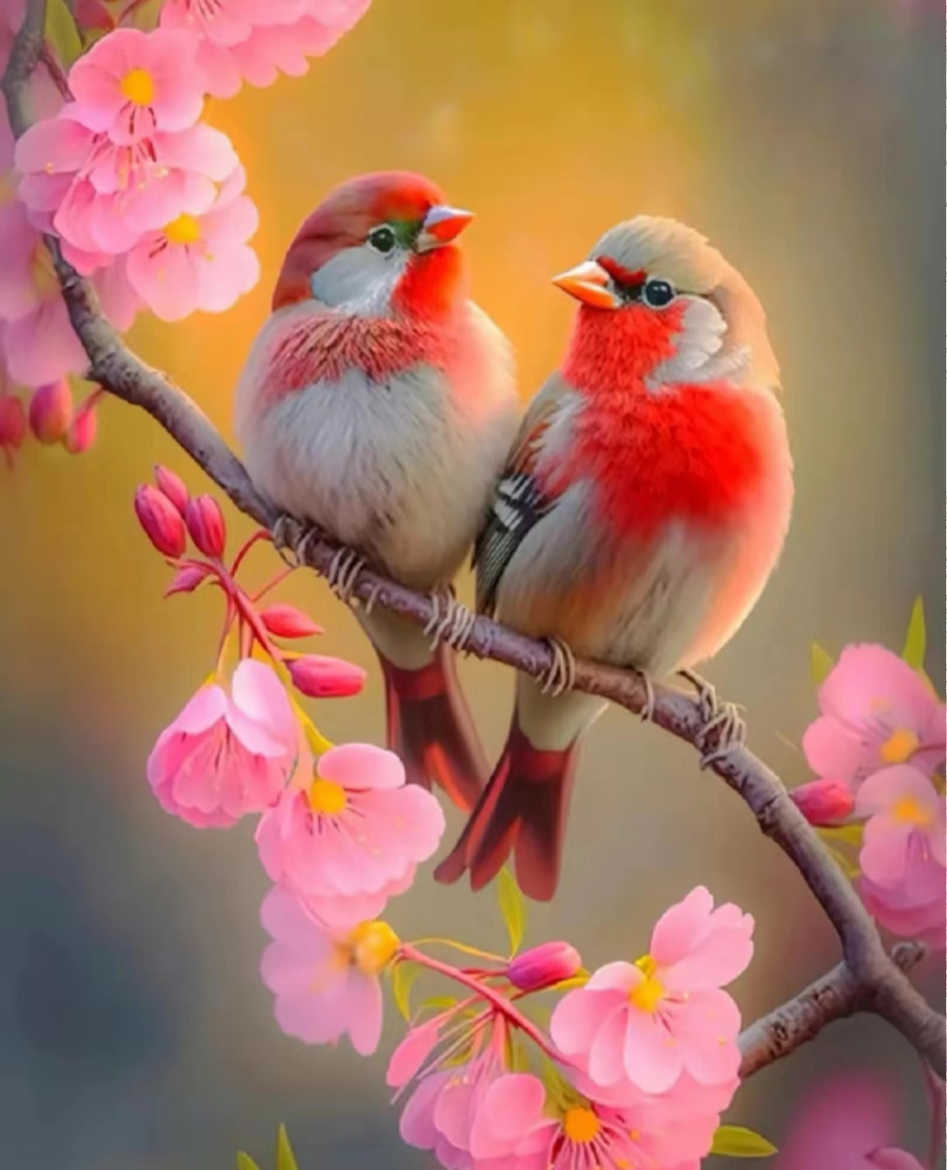 在天愿作比翼鸟,在地愿为连理枝!