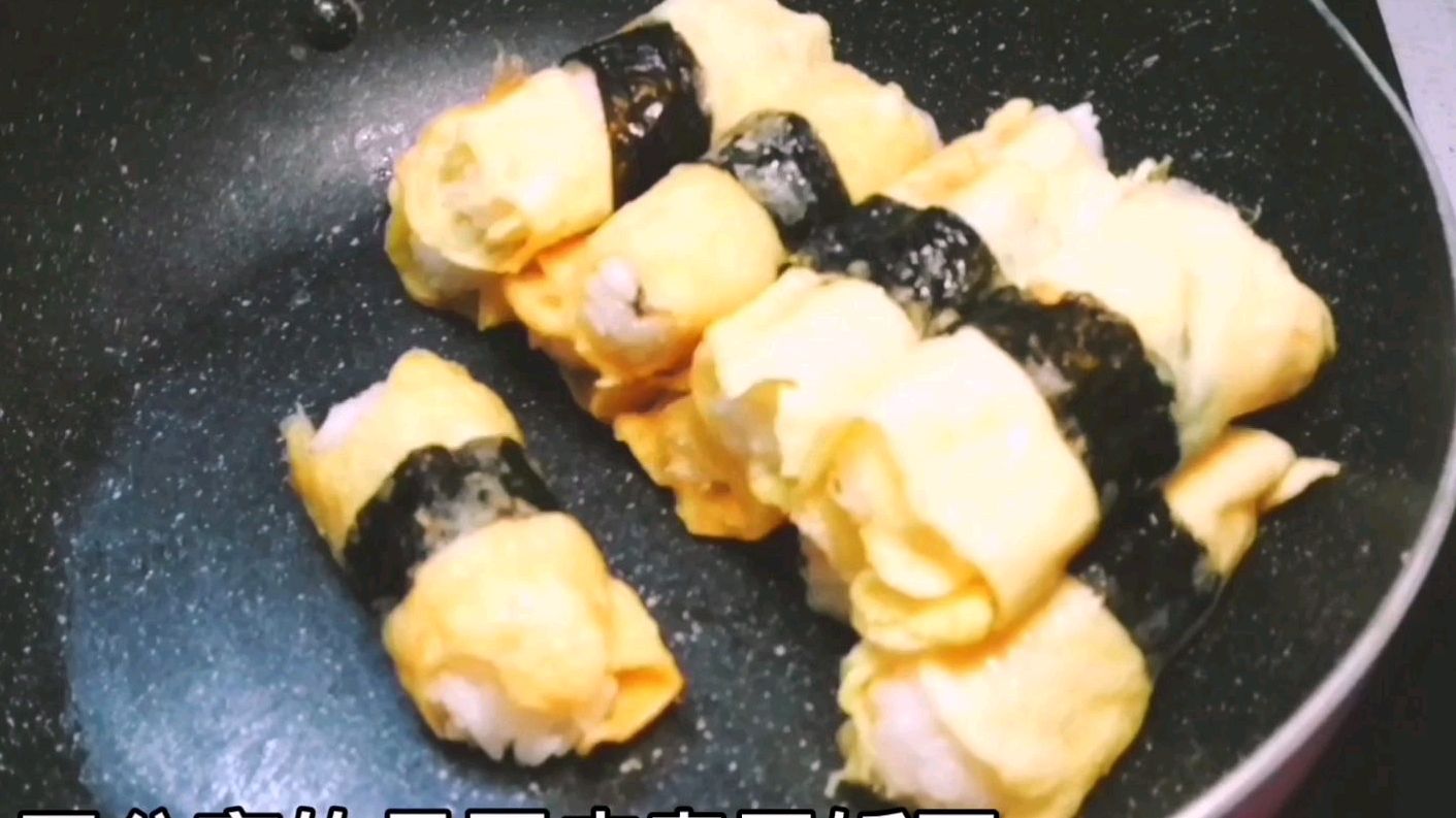 简单可爱的鸡蛋寿司,营养美味小饭团
