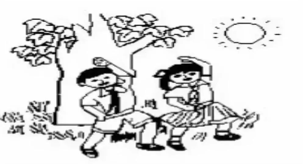 小学生看图写话三十二《做早操》