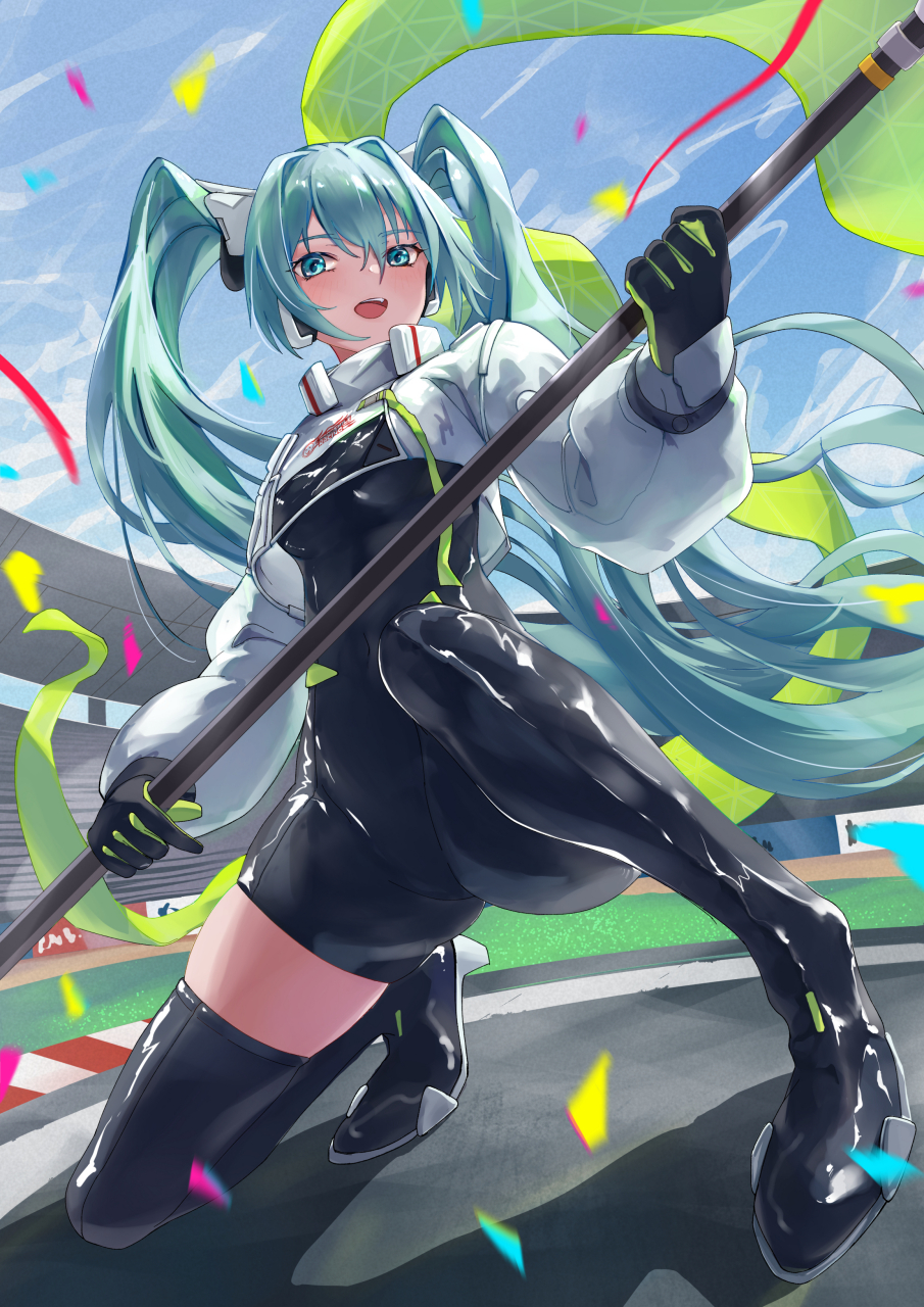 画师:のおまる,赛车未来#二次元美图# #我爱二次元# #初音未来