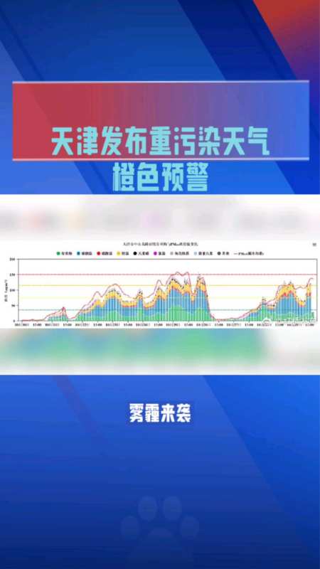 天津發布重汙染天氣橙色預警