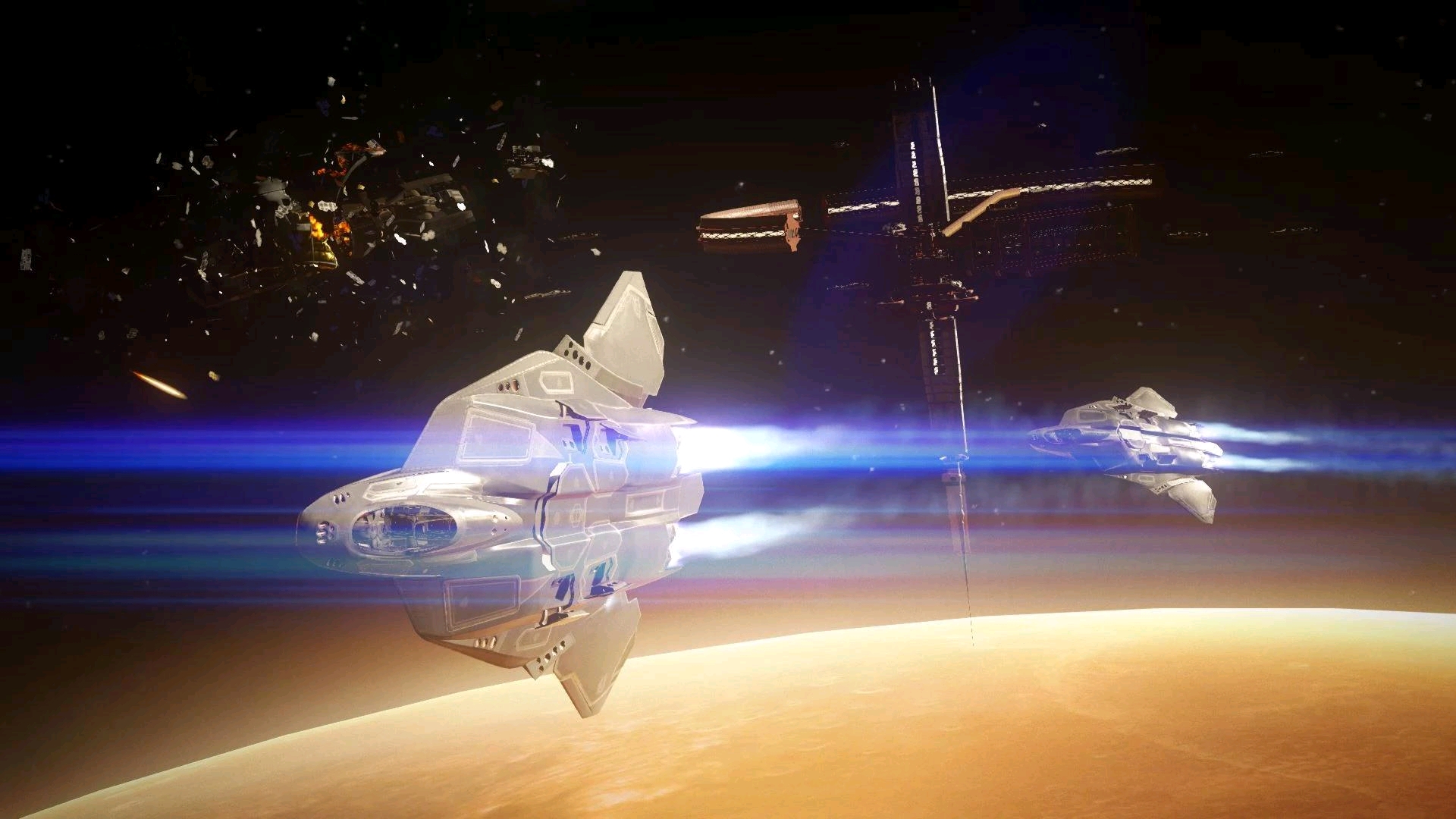 《使命召唤:无限战争》swc-141 海军上将级太空航母 "惩戒"号