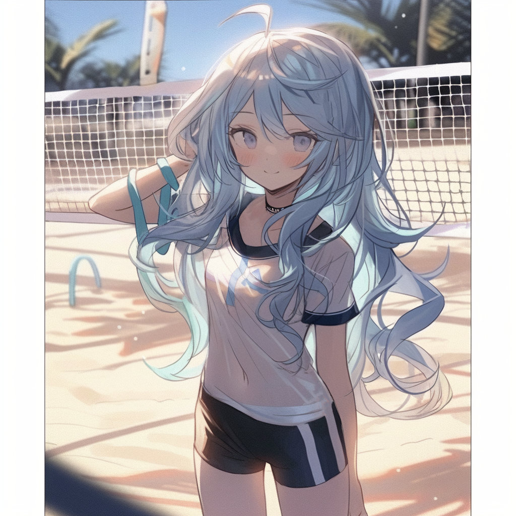 二次元动漫少女～沙滩与排球