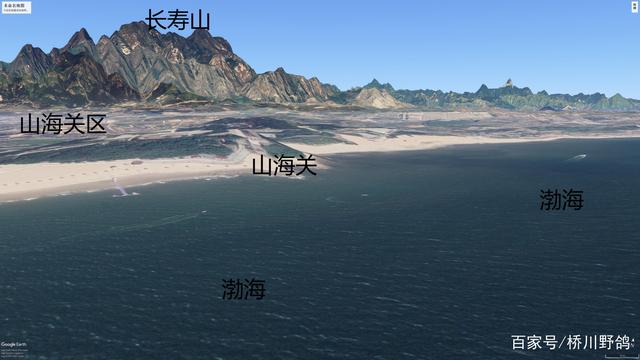 古代的四大关卡简易地势图,山海关,嘉峪关,潼关和广西的友谊关