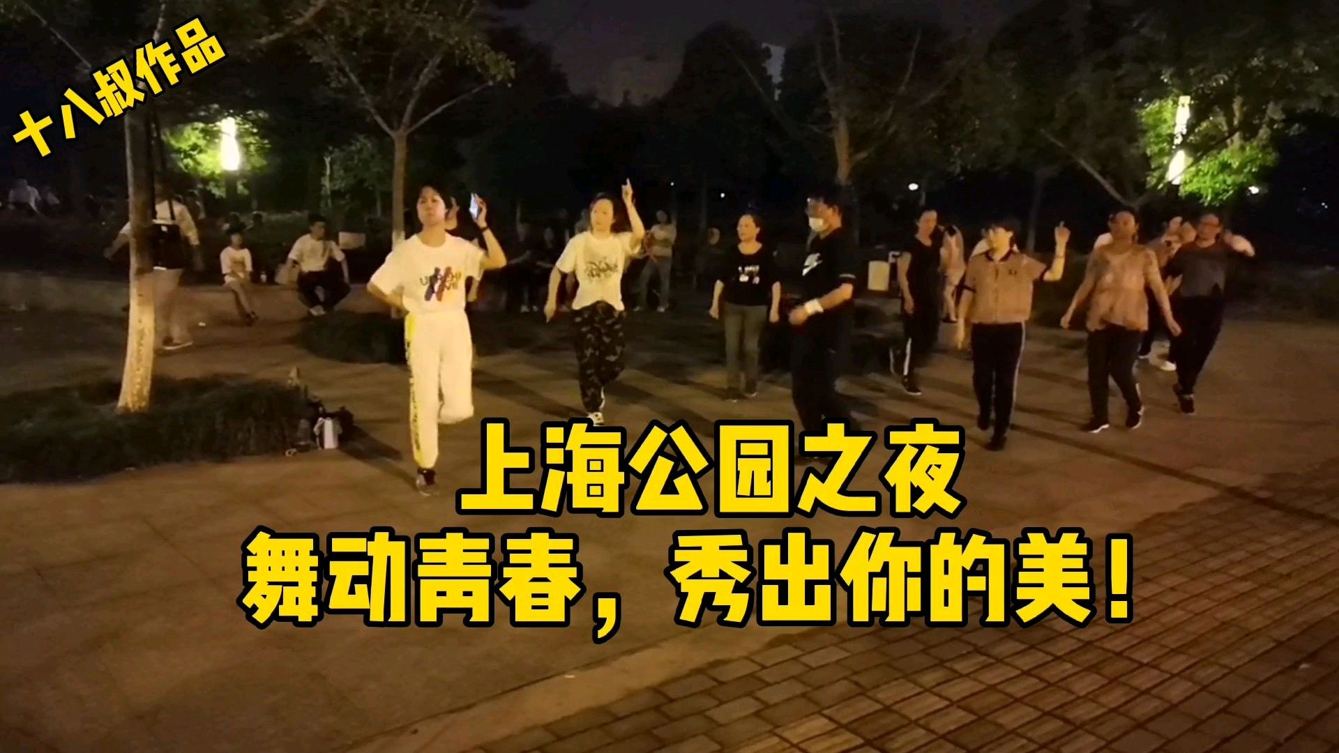 [图]上海社会民生百态,上海之夜,公园之夜,舞动青春,秀出你的美!