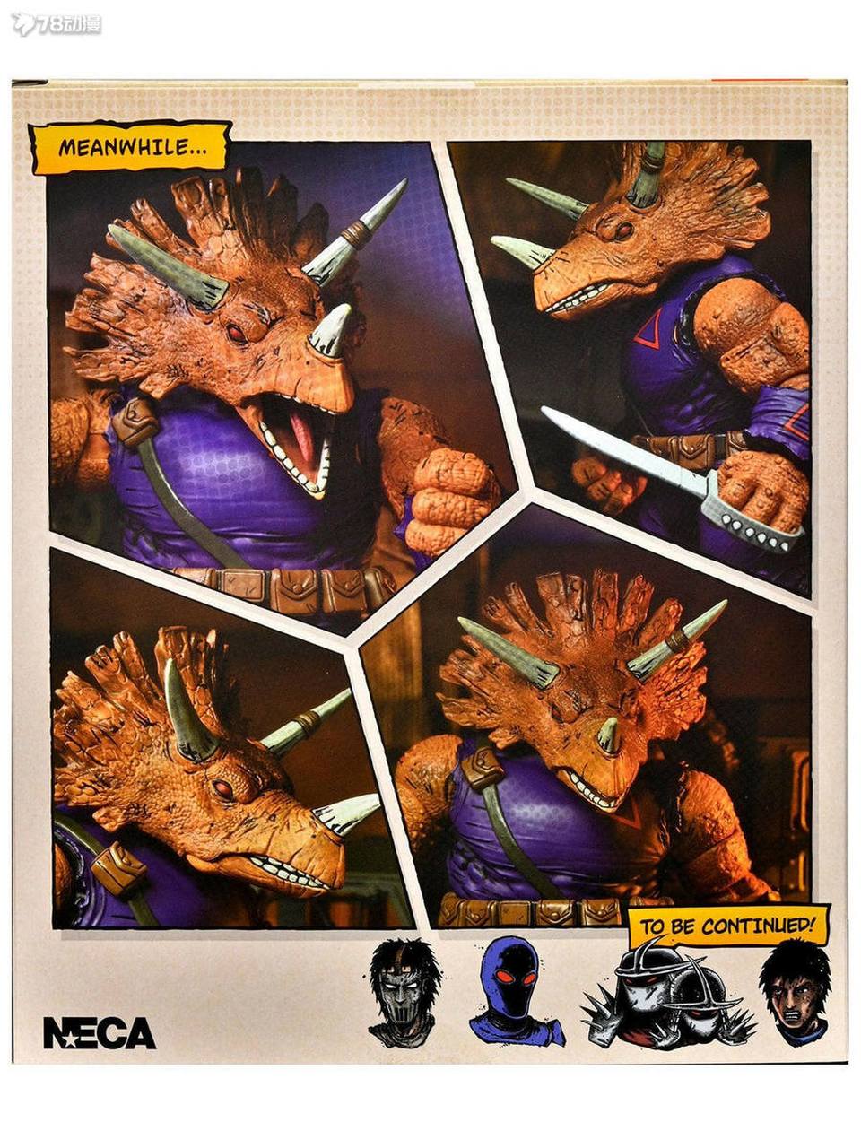 模型欣赏:幻景漫画版 忍者神龟 三角龙 zog 8寸 可动人偶.