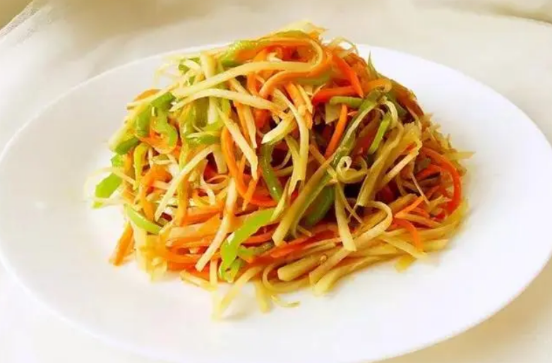 美味的家常菜素炒三丝,怎样做更可口