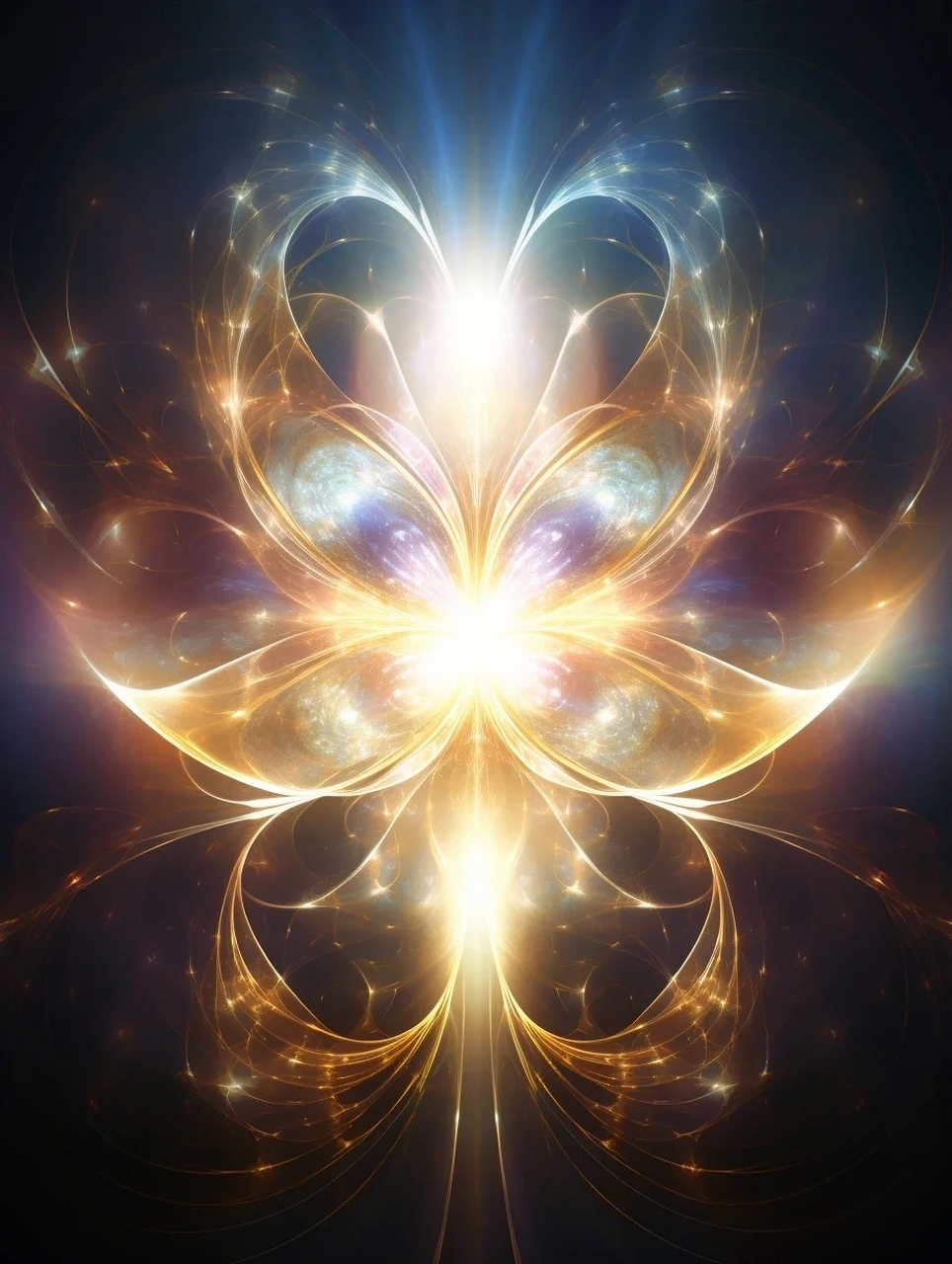 接收金色能量的绽放  鼓起勇气往自己最害怕的深处走去,与伤口在一起