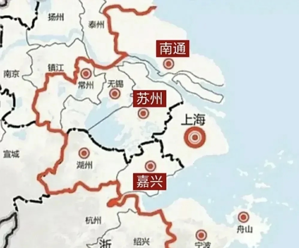 上海与浙江嘉兴地图图片