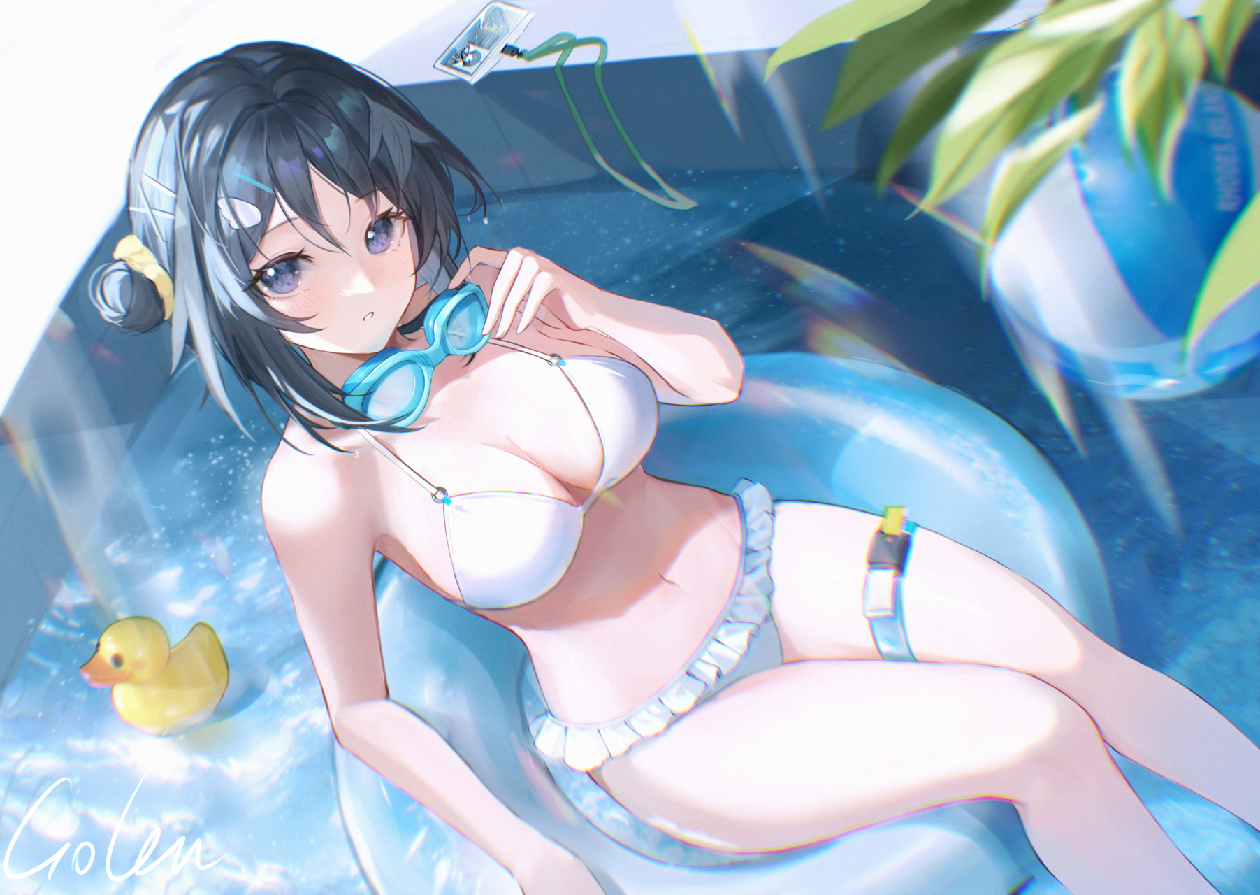 渐入佳境的收割者——羽毛笔(明日方舟)#二次元#  画师:g.