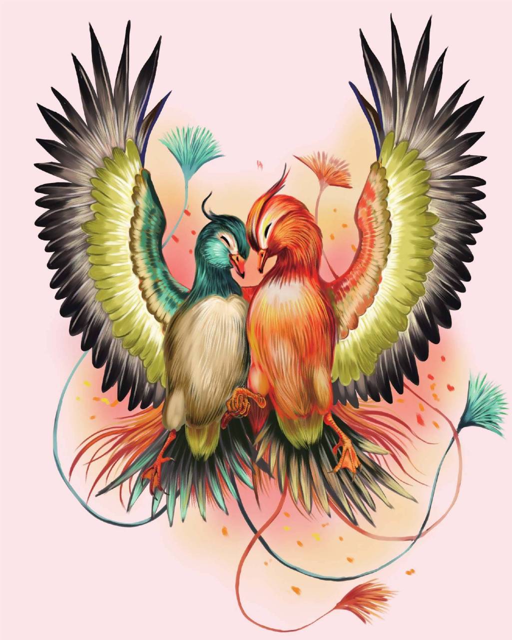 我们经常说在天愿作比翼鸟,在地愿为连理枝.