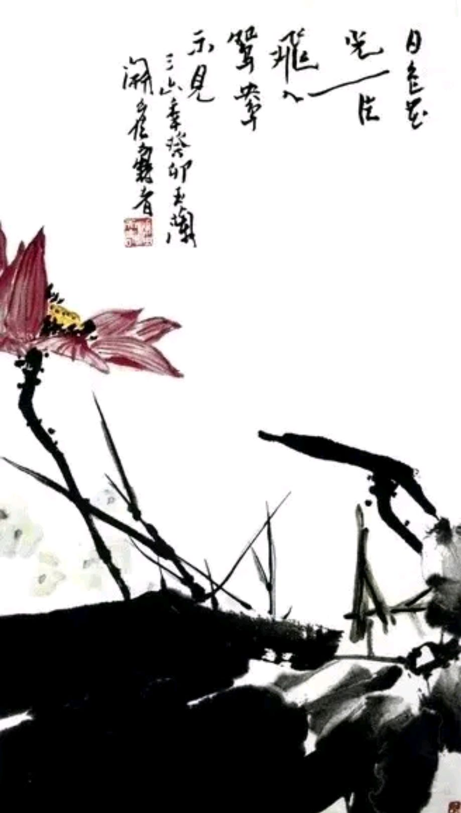 潘天寿的荷花,适合夏天看