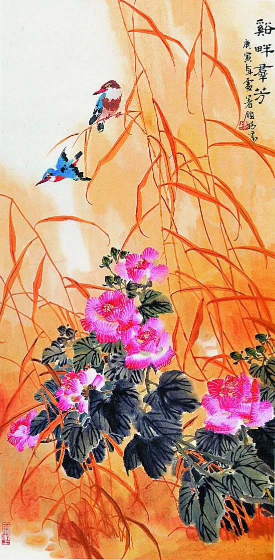 著名画家顾扬花鸟画作品集