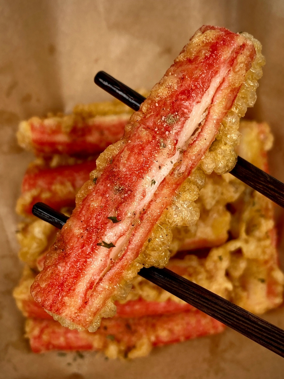 有空一定要做这个炸蟹柳,做出来低脂美味,一口一个,让美食随时安排