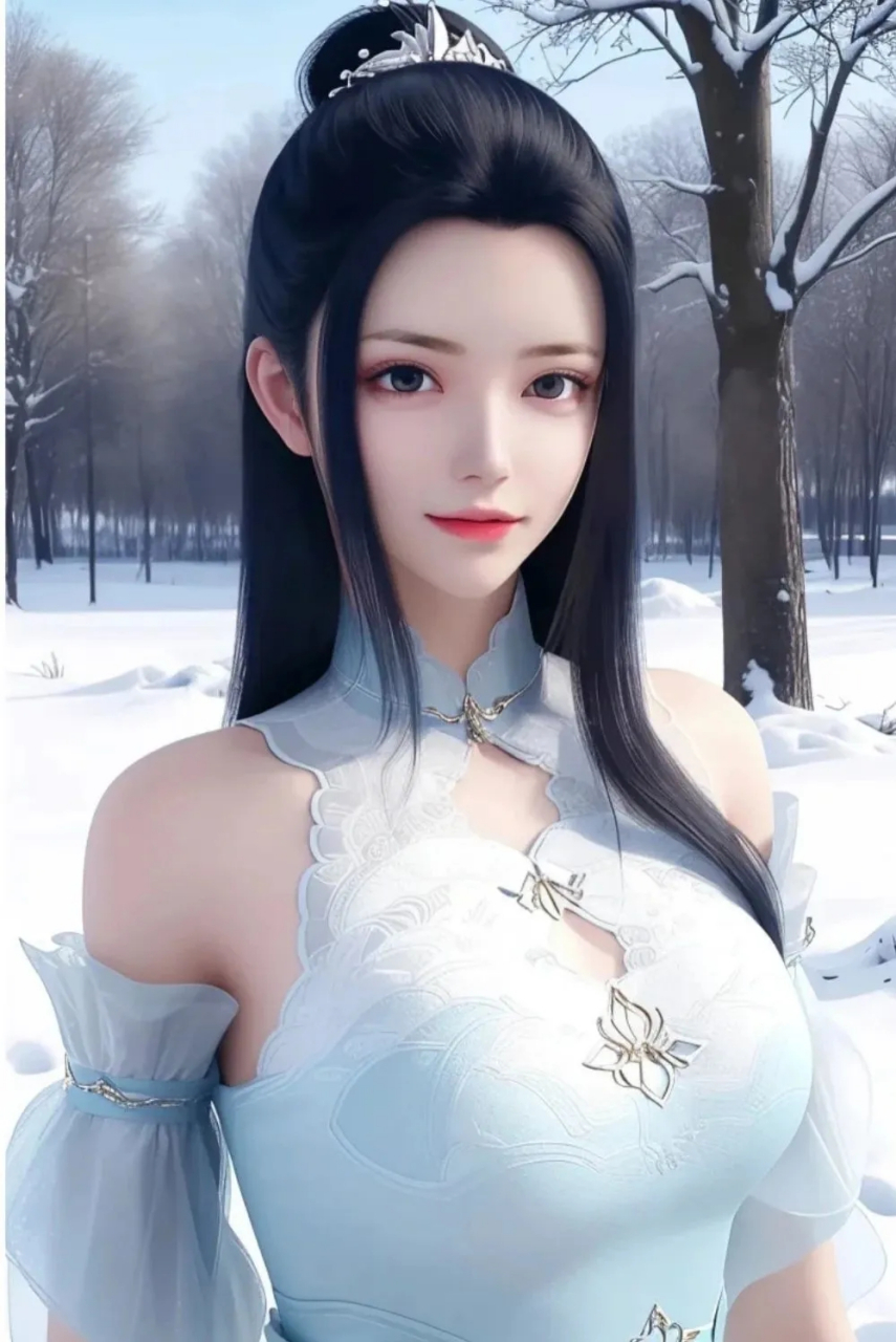 美图分享#萧薰儿~~深山雪林