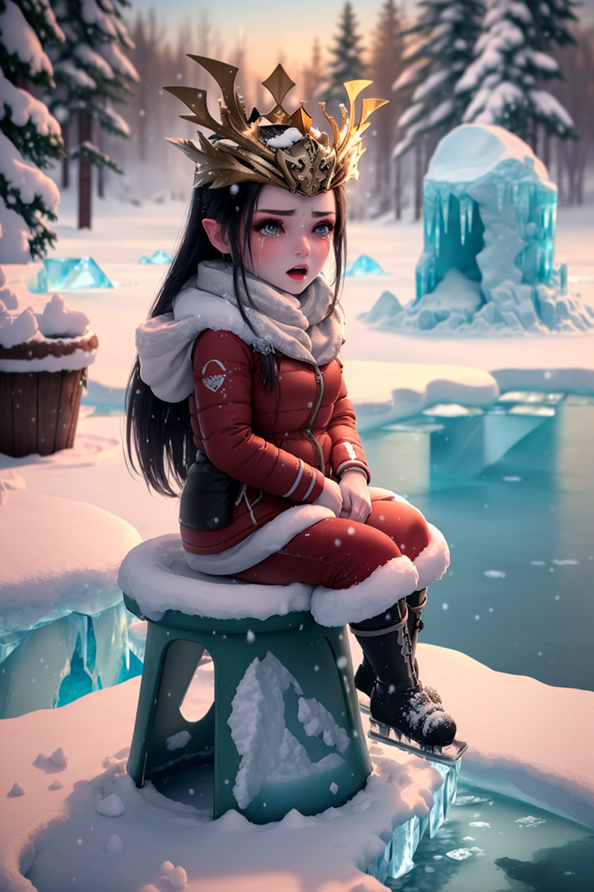 超可爱的q版美杜莎女王