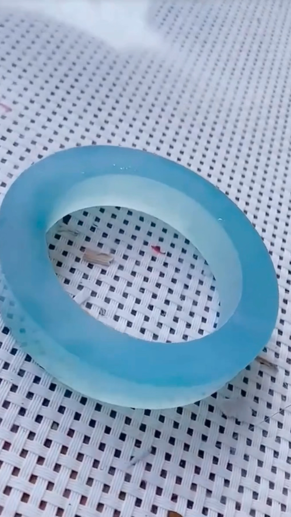 极品天空蓝手镯加工起货过程分享!