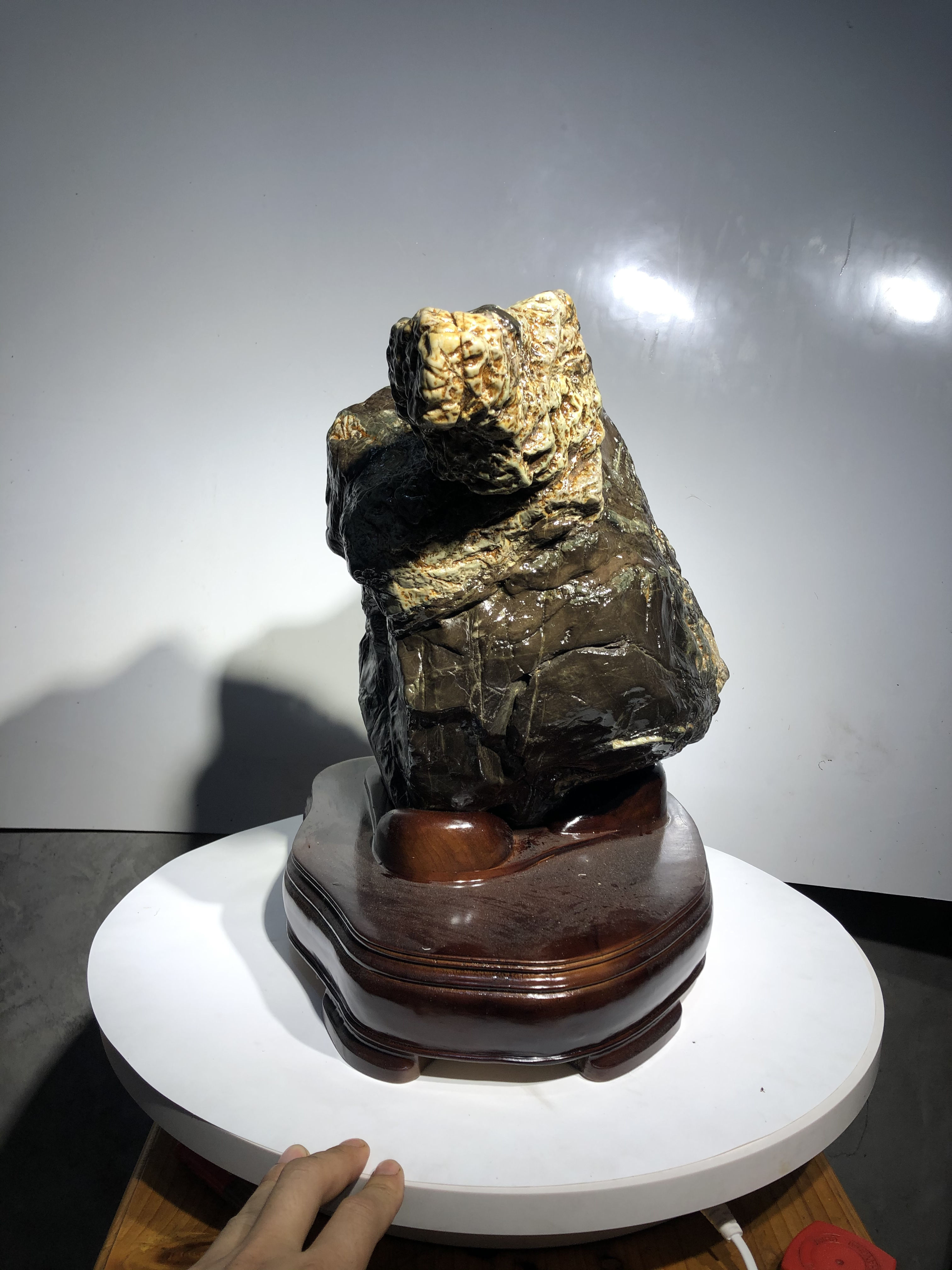 九龙壁奇石摆件