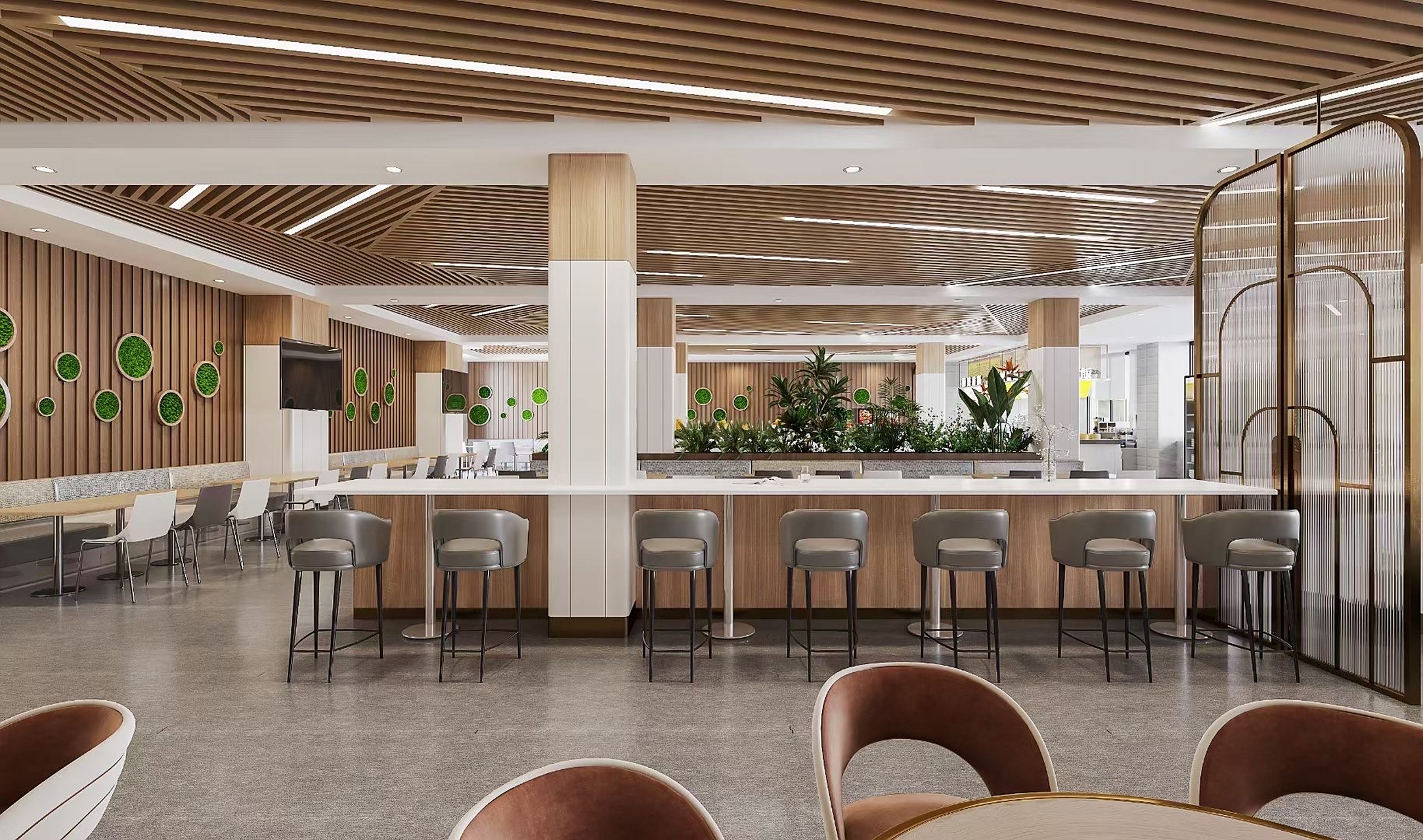 工厂食堂效果图,这样的环境你愿意去吃饭么?