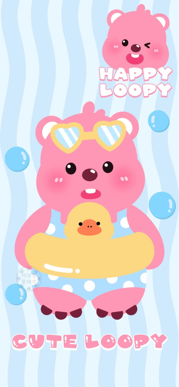 壁纸 | 可爱loopy小海狸壁纸#壁纸