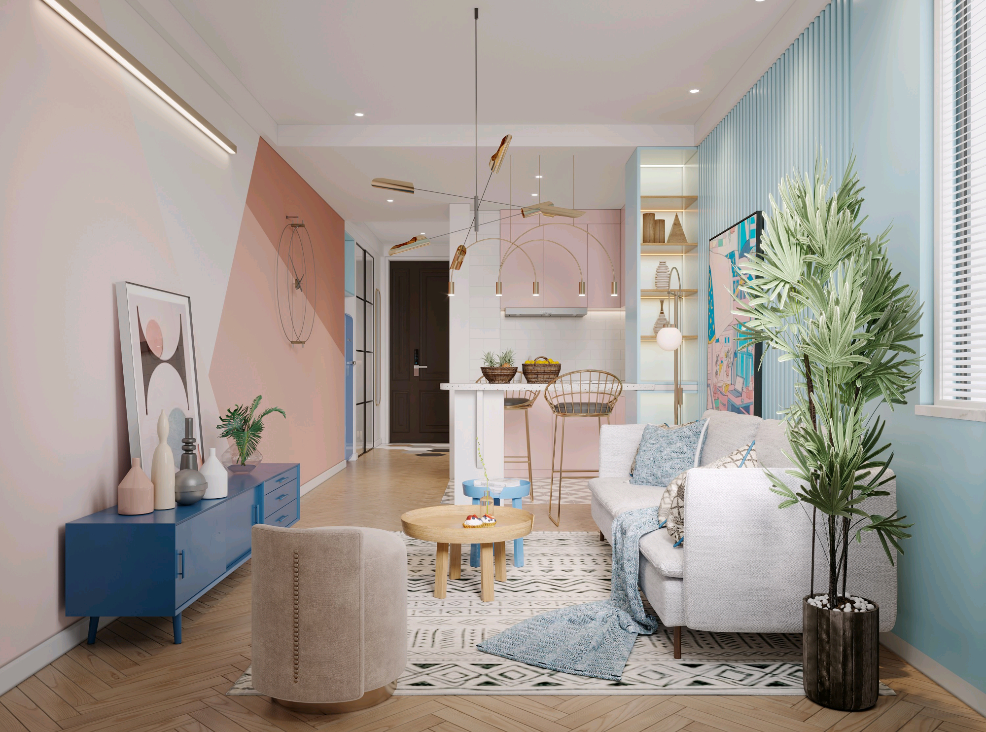 北欧有色漆搭配设计