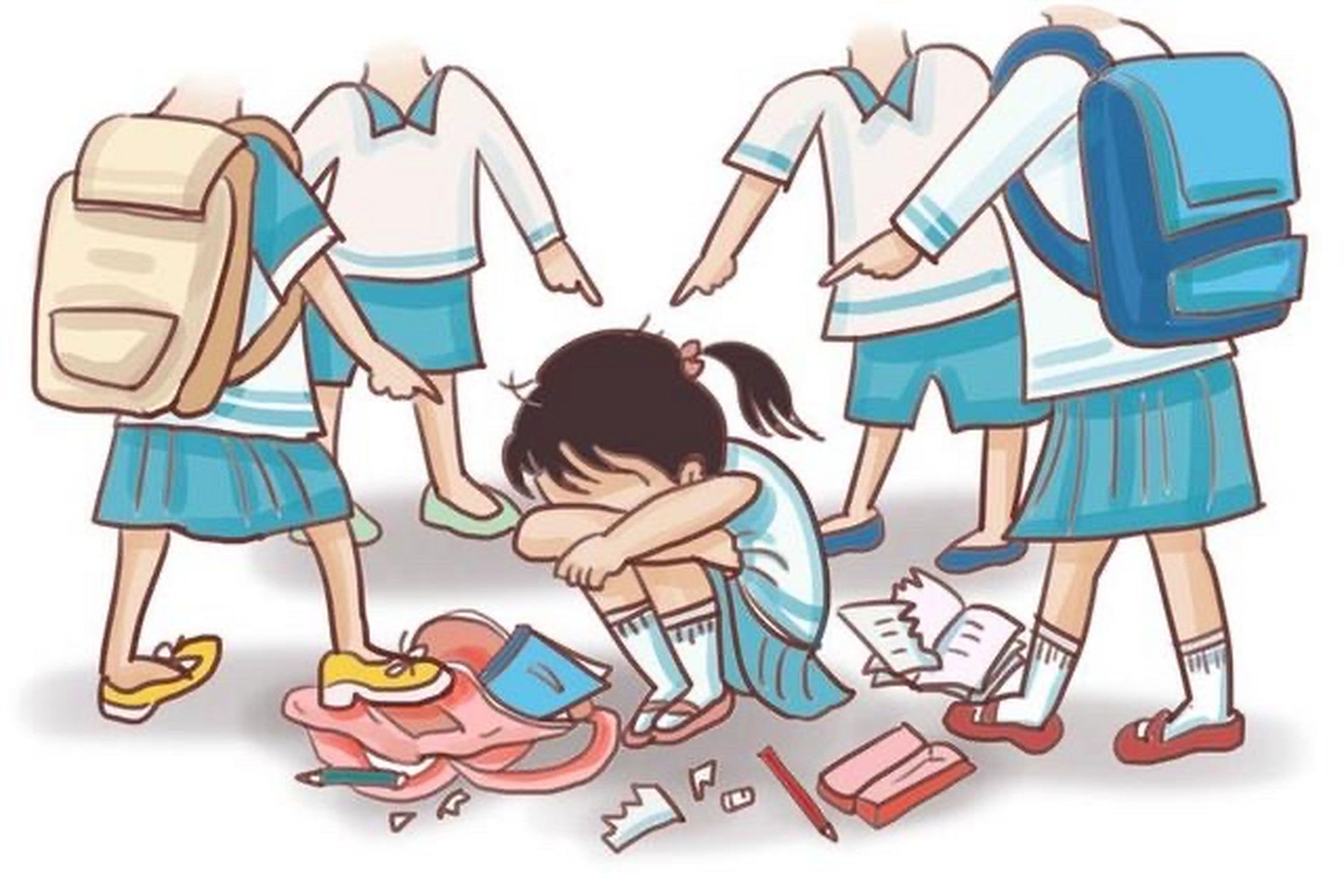 6月9日,在北京政法职业学院学生内,一名男生制止了一起校园霸凌事件