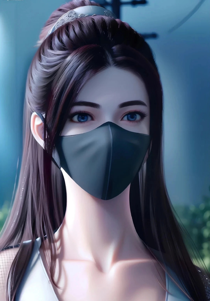 美图分享#黑色面罩下的云韵