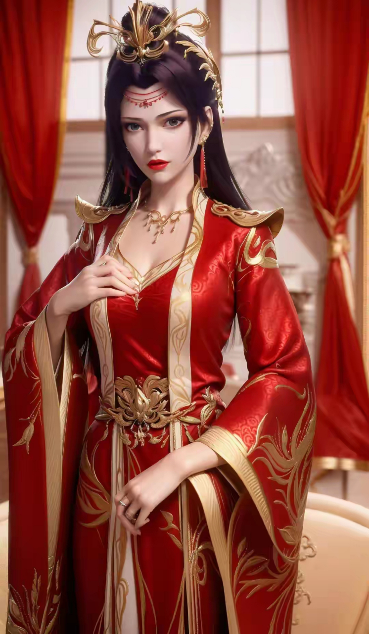 《斗破苍穹》云韵:红色嫁衣却不是为了萧炎而穿#动漫# #ai绘画# #养眼