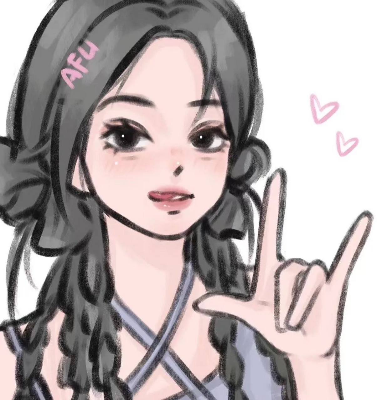 我的爱从来不和差点意思的人周旋#女生头像