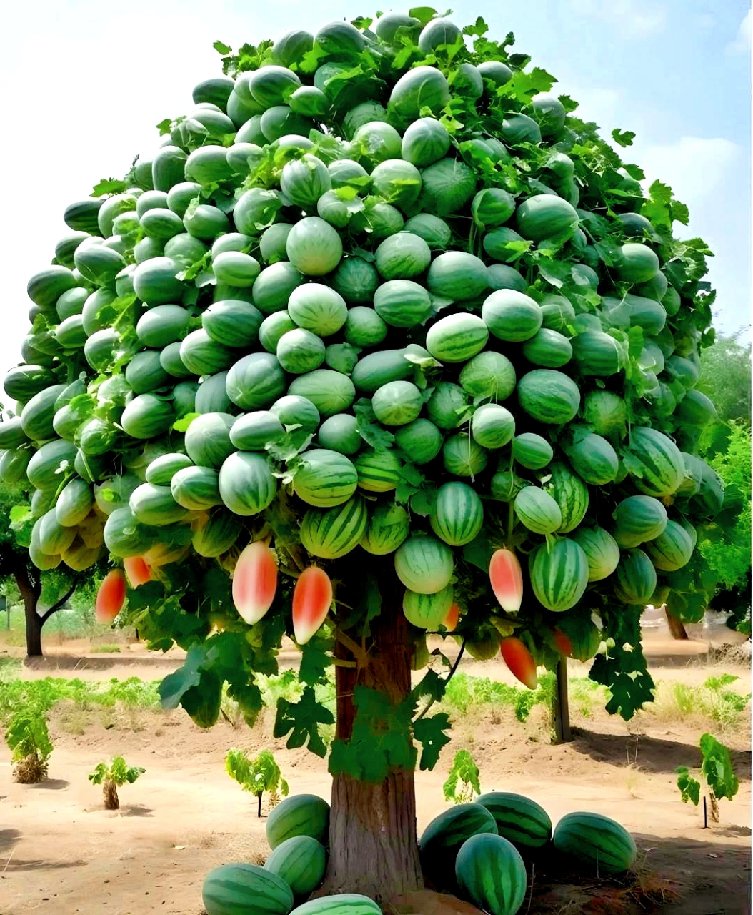 西瓜是树上长的吗?