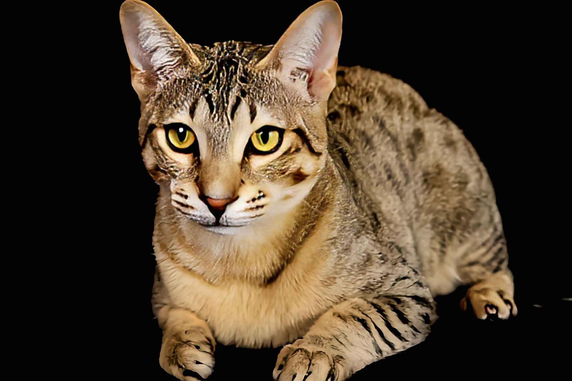 每天认识一种动物——埃及猫 埃及猫原产于非洲埃及,它是一个古老的