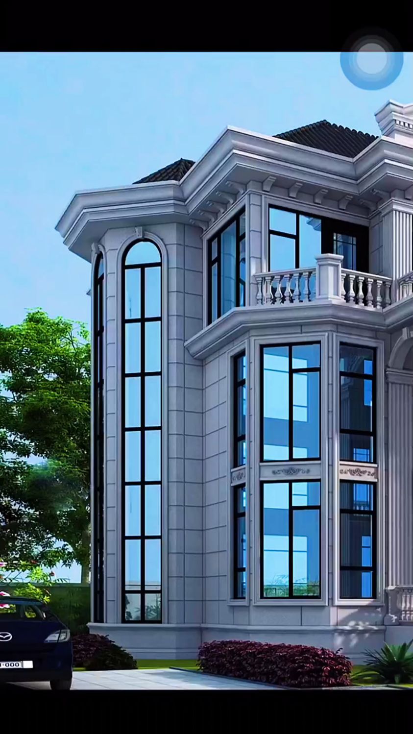 欧式风格三层别墅,错落有致,沉稳大气!-度小视