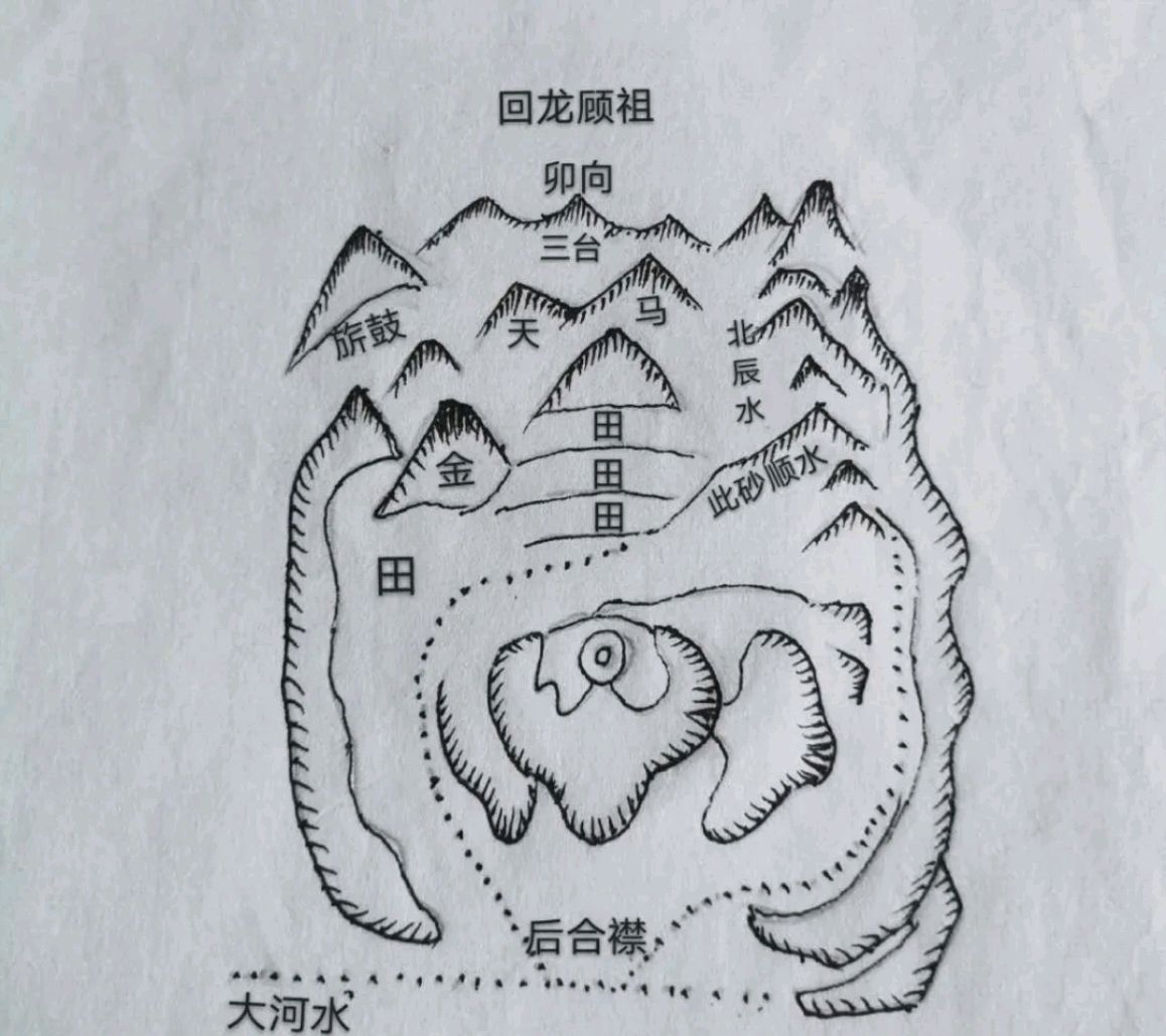 凤凰地形风水宝地图片