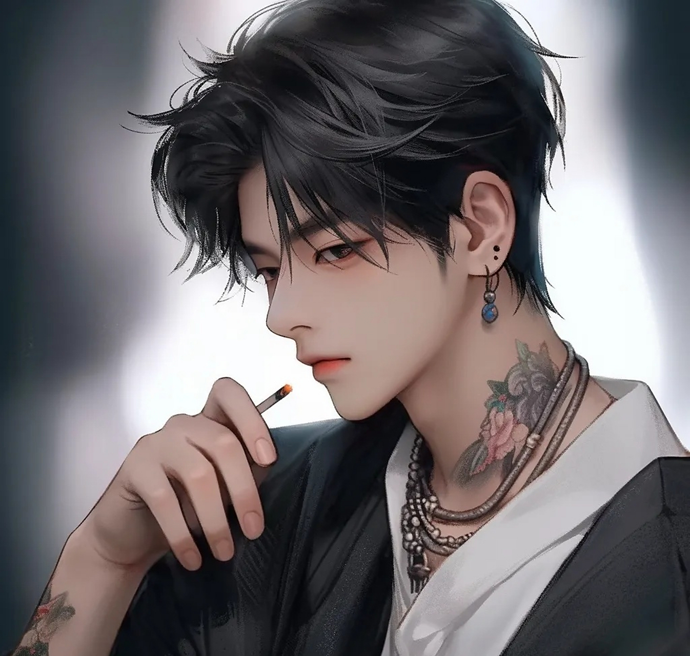 拽酷帅气的纹身男生头像合集