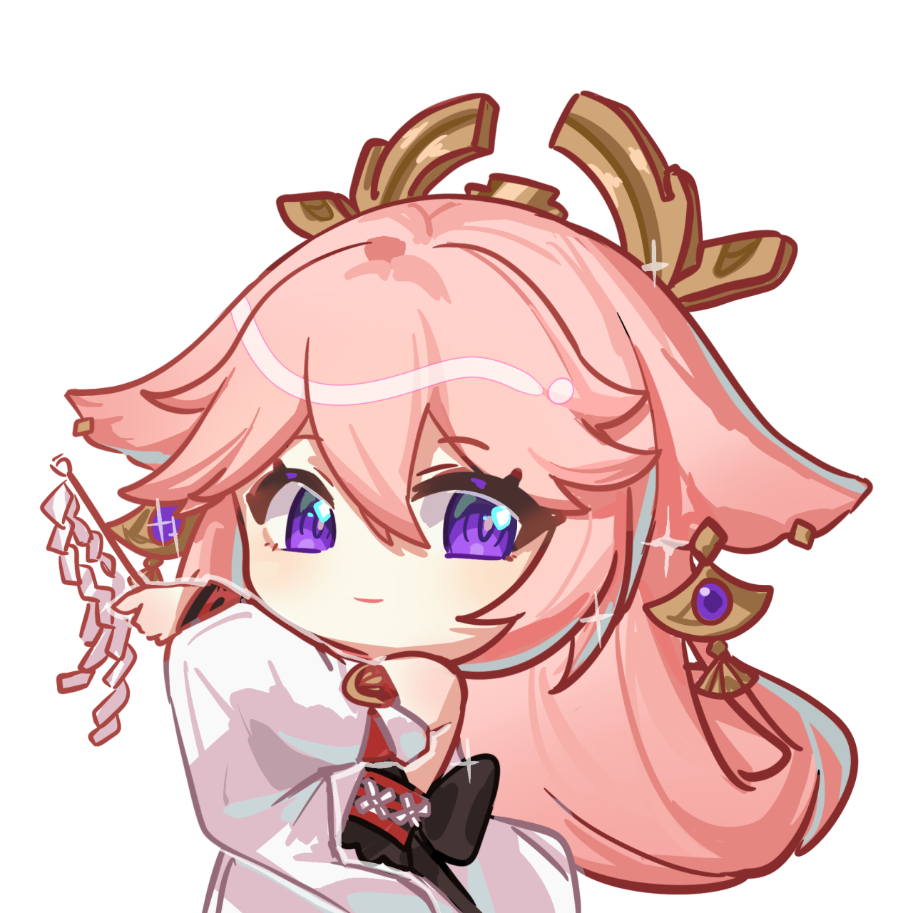 八重神子小表情 画师:晓桐xuto