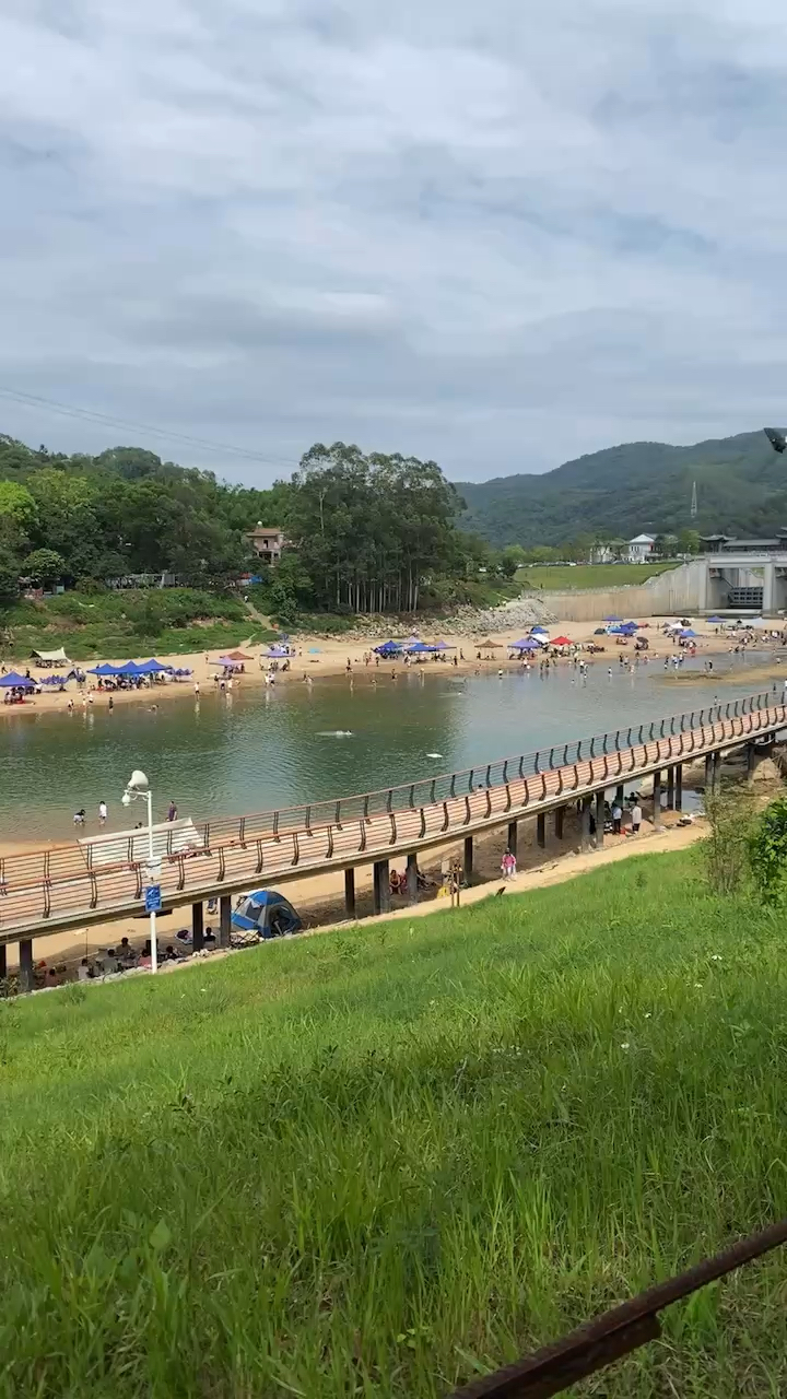 增城蒙花布阳光沙滩露营玩水