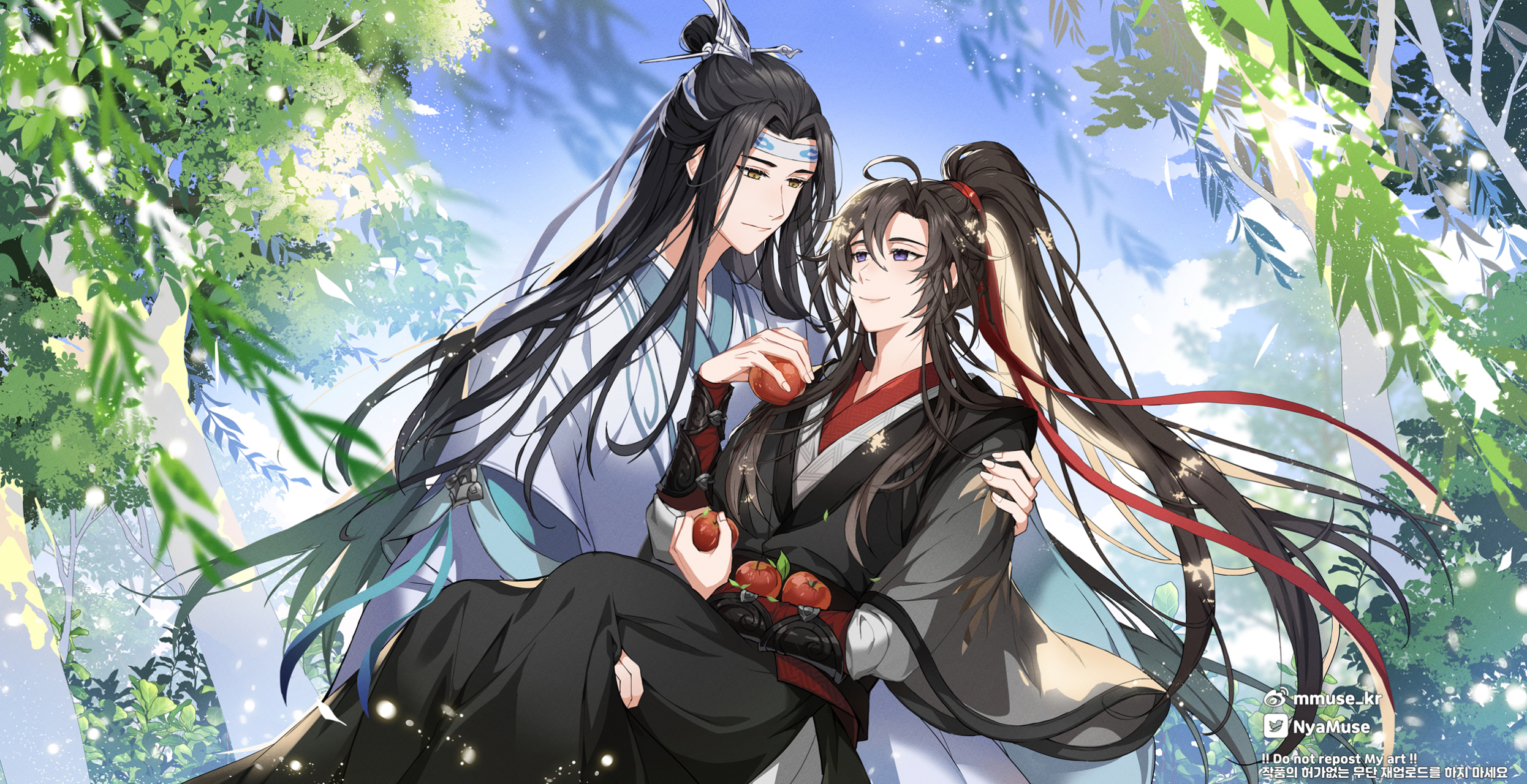 [色]#魔道祖师# #国风二次元# #耽美动漫人物#  画师:muse[salute]