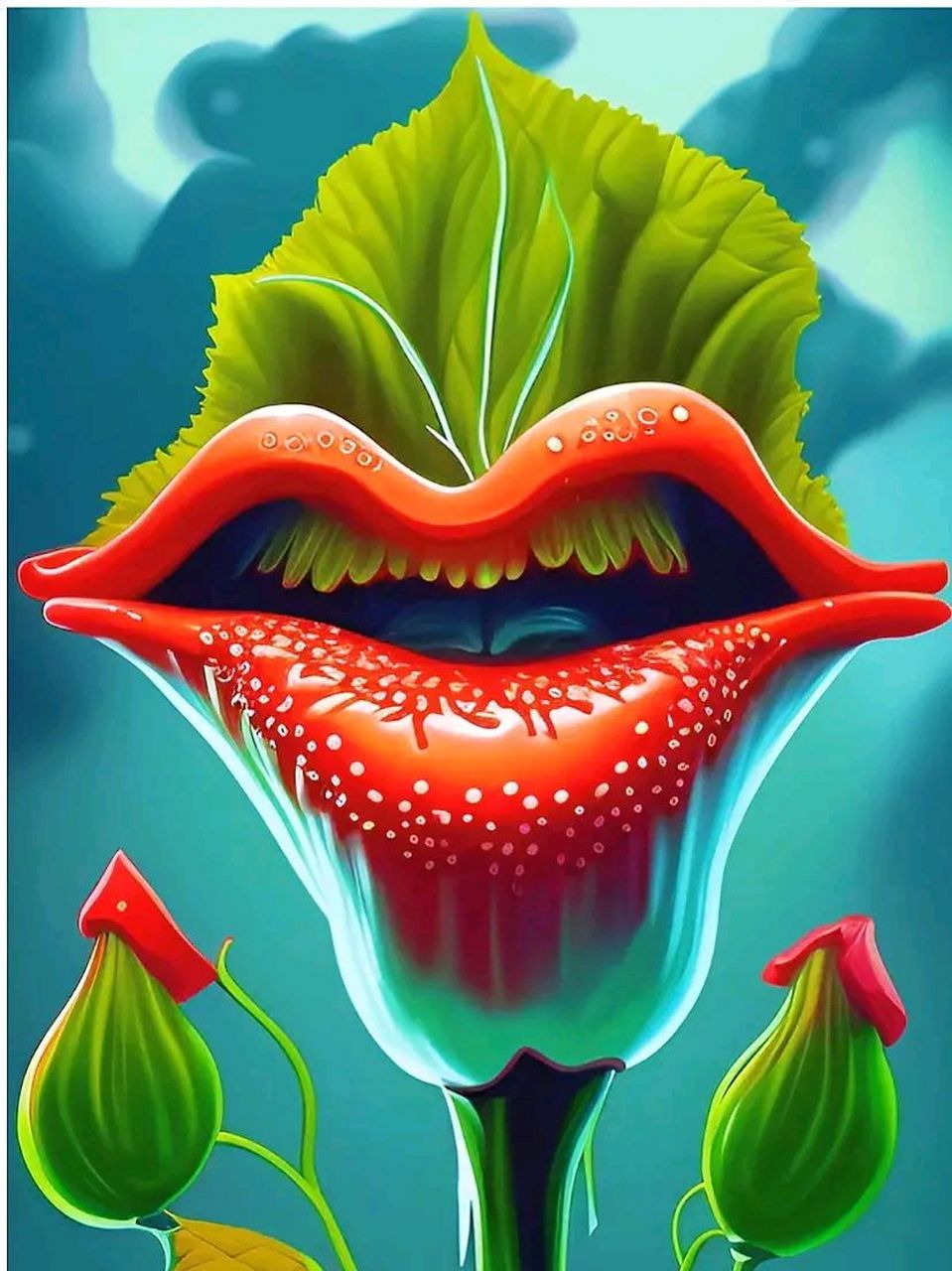 有网友介绍这是嘴唇花-兰花的一种.