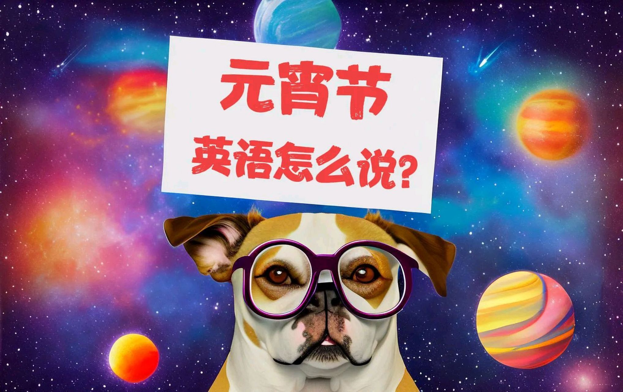 英语的元宵节就是"灯笼节",英文是"the lantern festival".