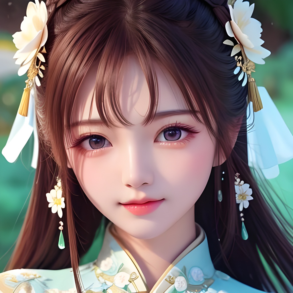 ai绘画「古风美女头像」