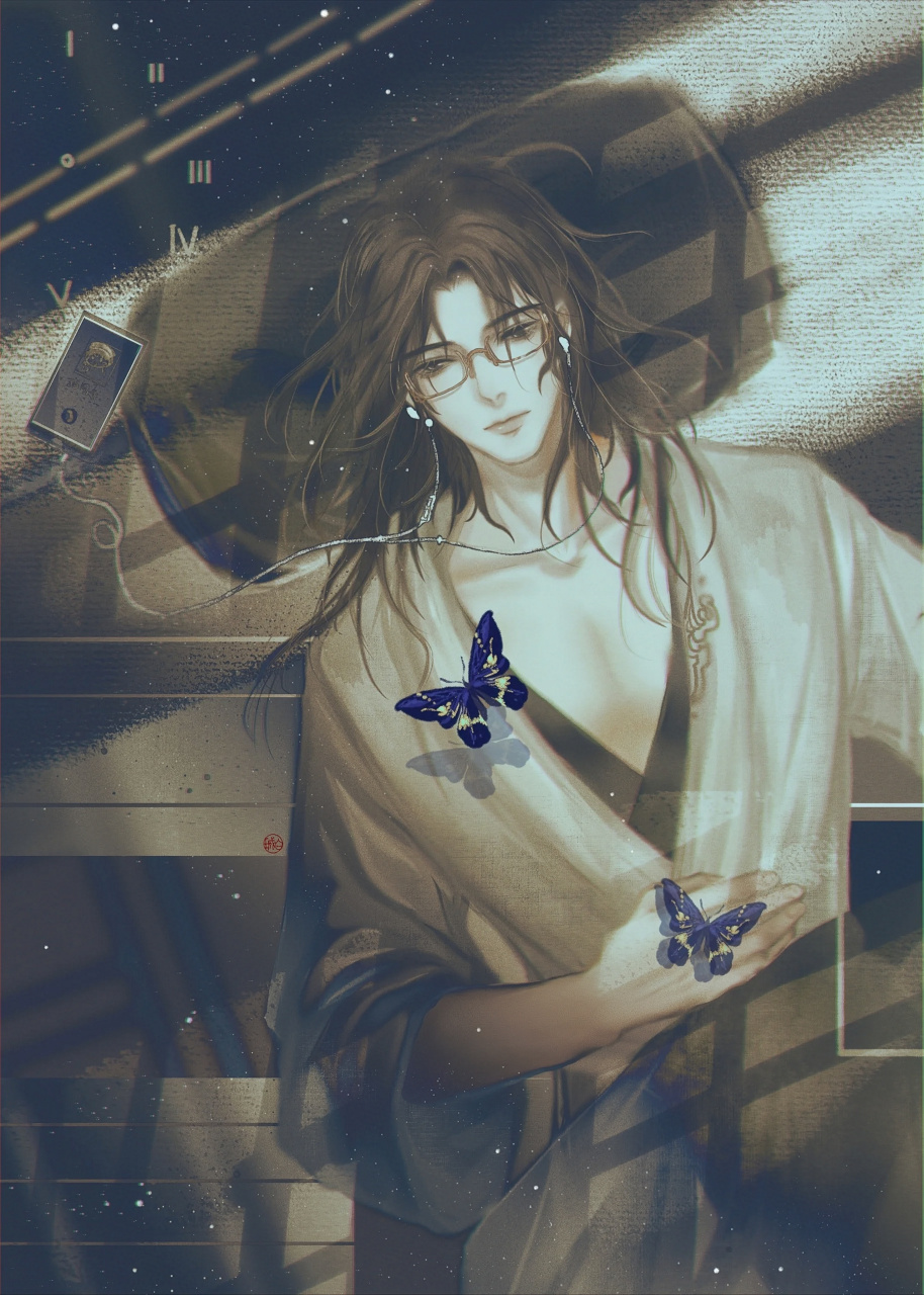 忍不住分享一张费渡的美图～～  谁懂,有一种破碎易逝的惊艳!  #默读