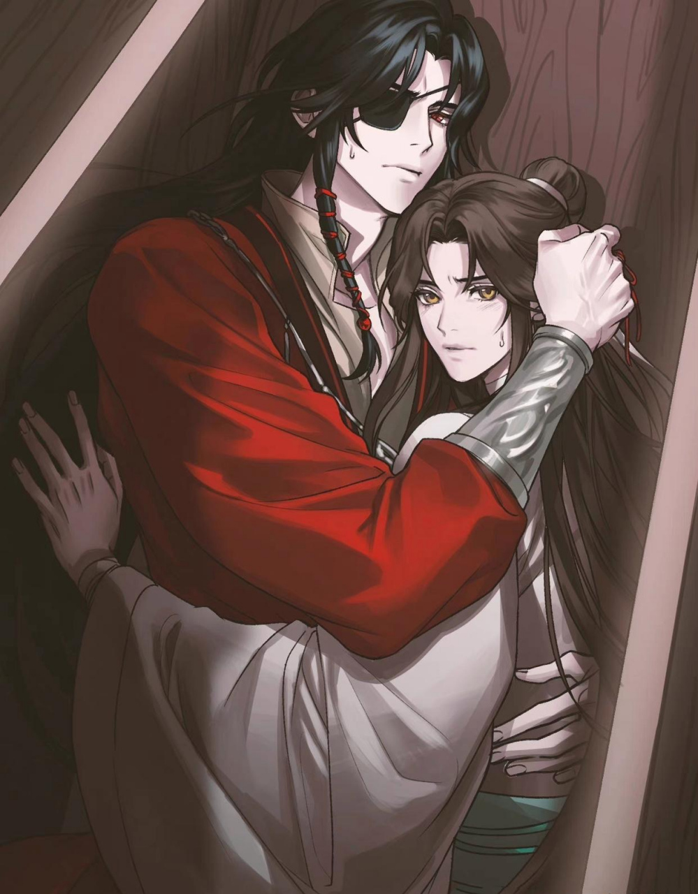 天官赐福# 还有什么是比和老婆一起睡棺材更幸福的事[坏笑]#花城谢怜