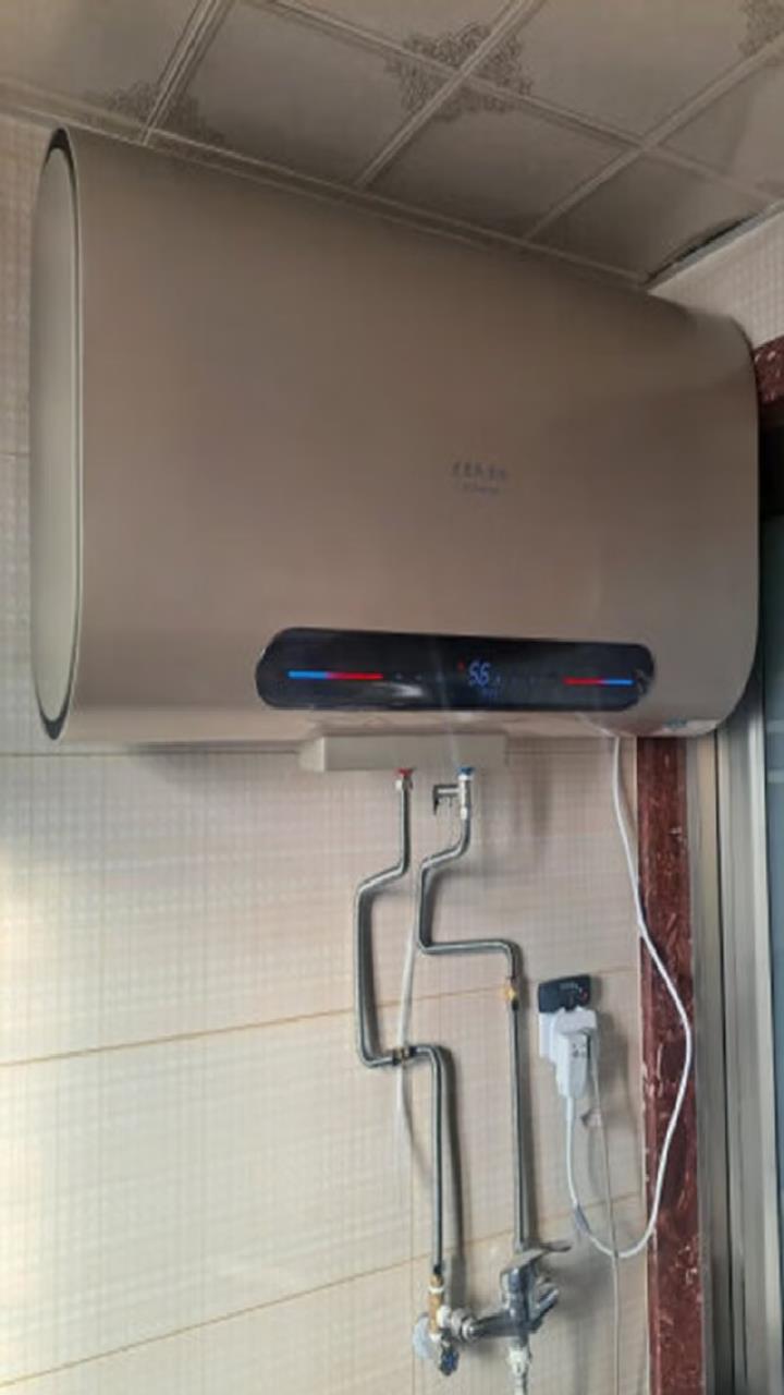 劳伦速热电热水器电家用洗澡储水式扁桶双胆3200w恒温60升出水-度小视