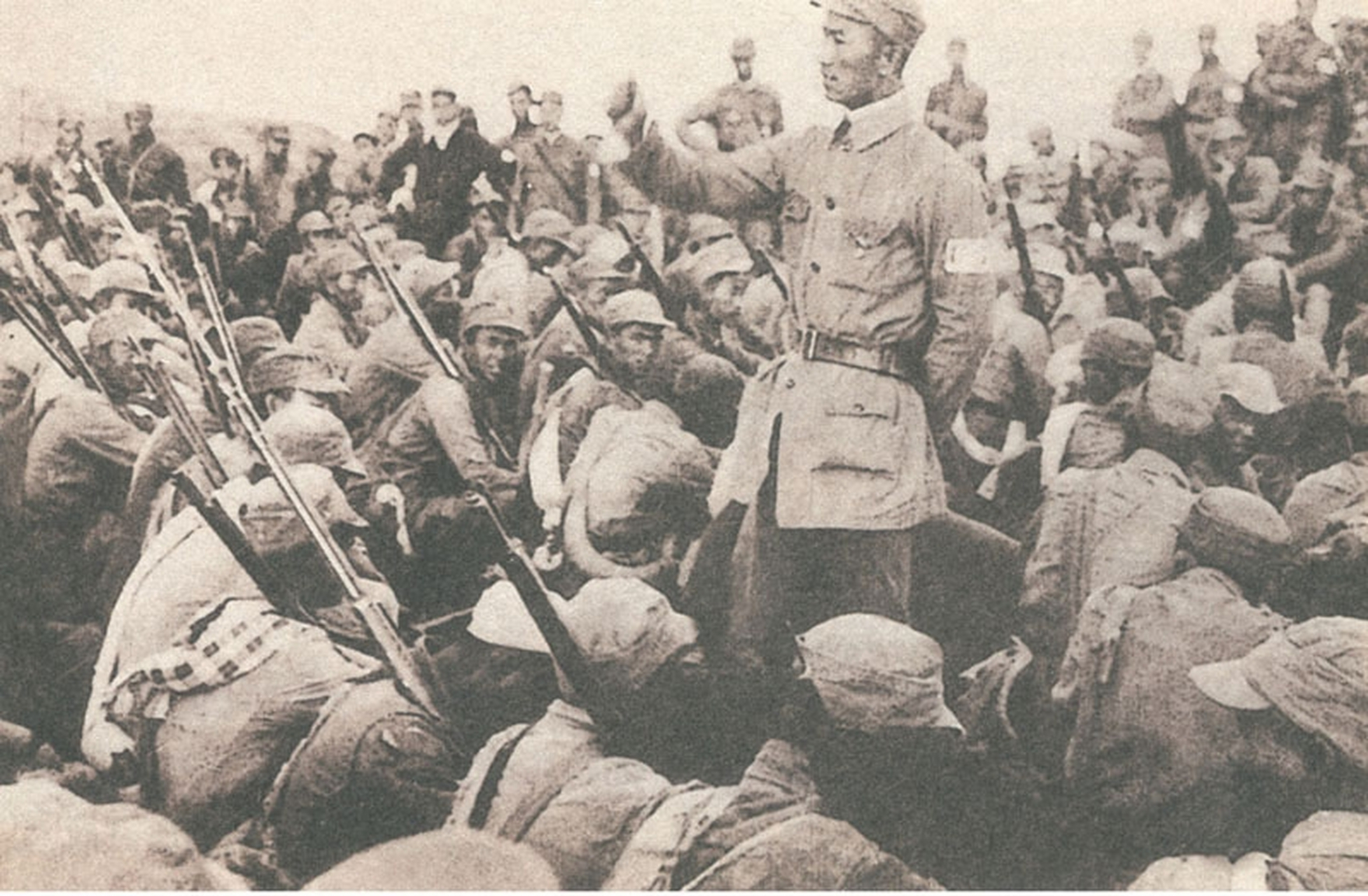 八路军一二九师的战前动员大会