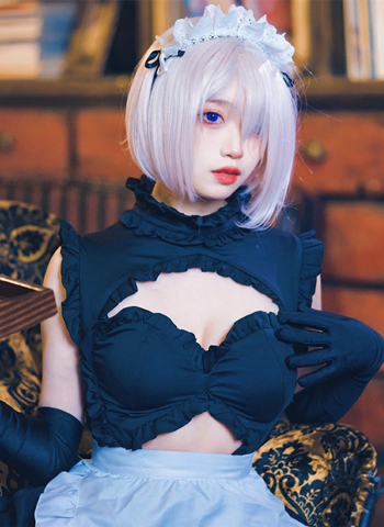 橙橙子i女仆玛修cosplay