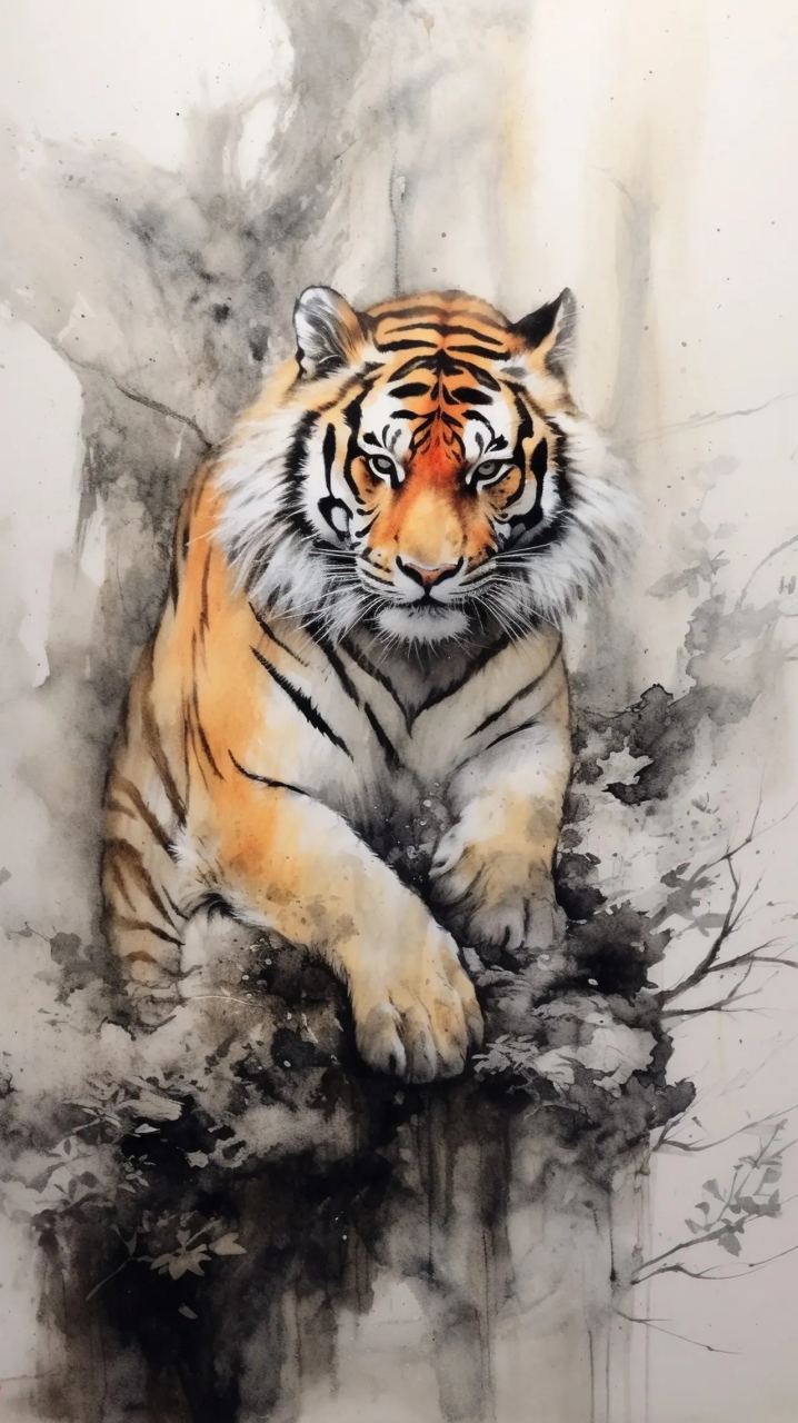 这是你们大家要的猛虎下山图[你懂的] 这才是男人该用的壁纸[你懂的]