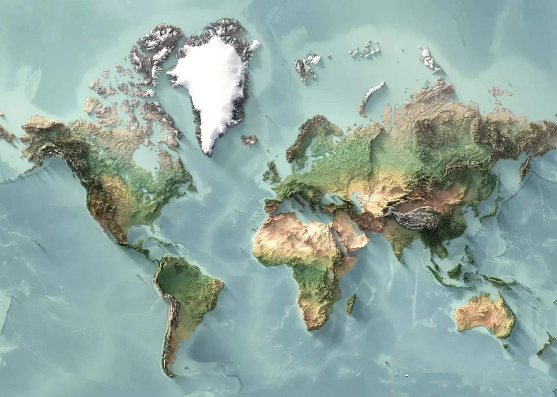 一些有趣地图,3d立体世界地图,开阔了视野!