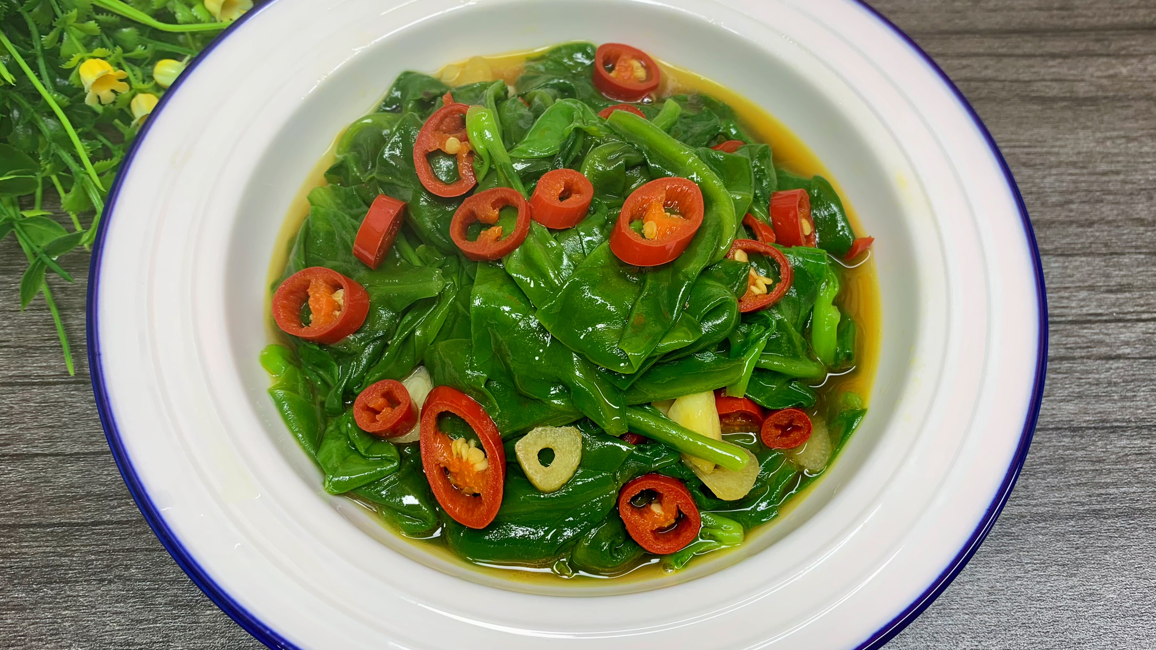 清炒木耳菜最简单家常做法,清淡爽口,鲜香滑嫩,真的好吃又下饭